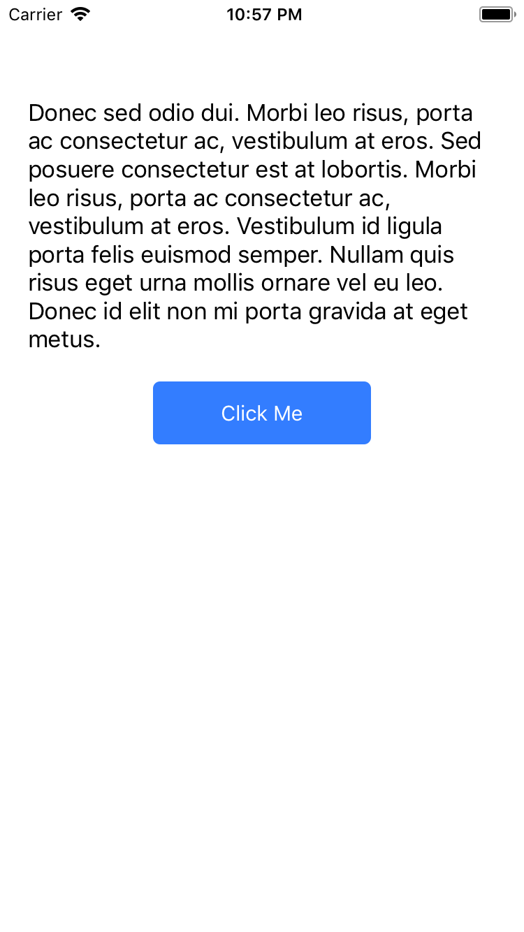 The app showing the updated label text without rebuilding.